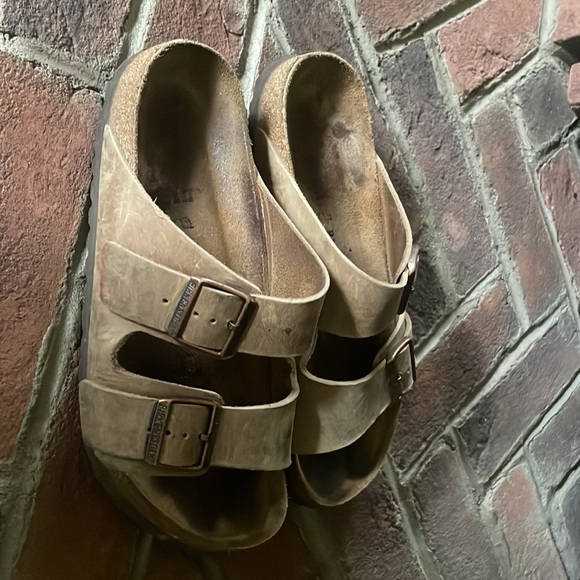 Birkenstock, Arizona oiled leather sandals-Tobacco - Picture 3 of 3